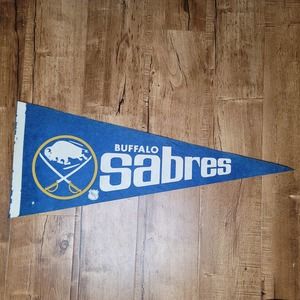 Vtg 1970s Buffalo Sabres Pennant NHL